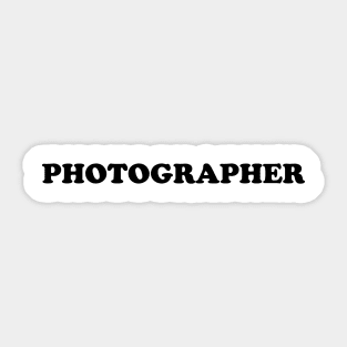 PHOTOGRAPHER Sticker